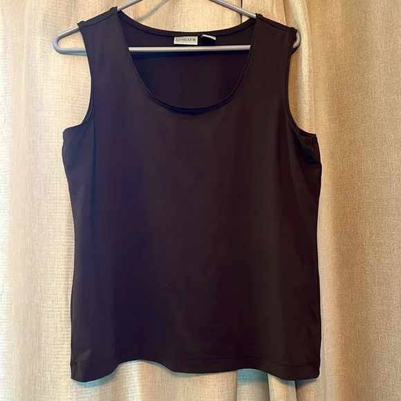 Chico's Tops - Chicos microfiber tank excellent condition Chico size 2/women 10–14 chocolate